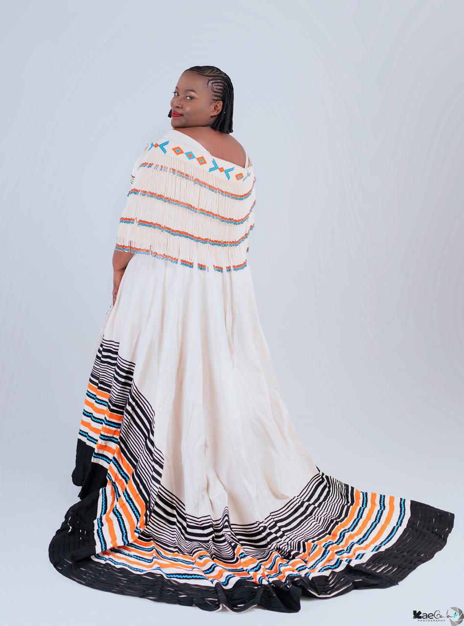 Ivory Throw Gown