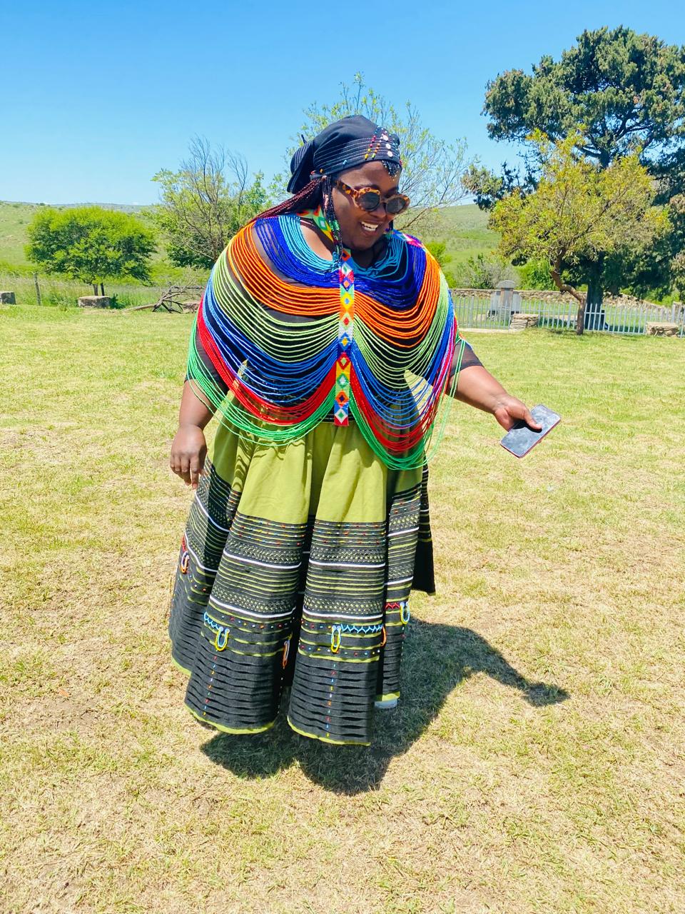 Looped Rainbow Cape