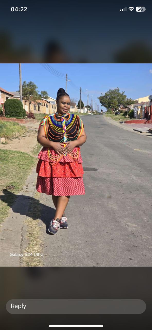 Rainbow Red Skirt Set
